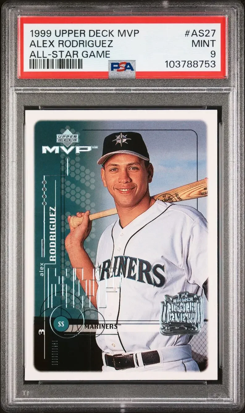 1999 Upper Deck MVP All-Star Game #AS27 Alex Rodriguez PSA 9 Mariners - Pop 2